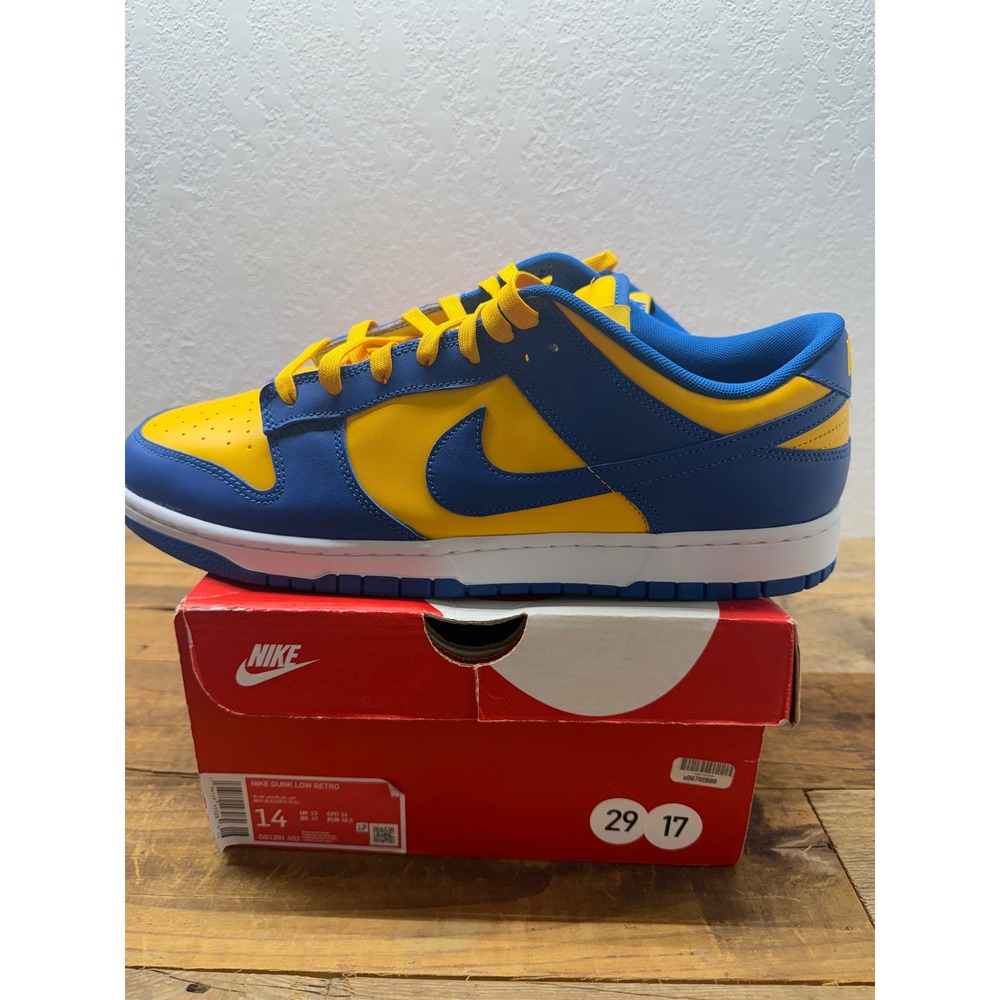 Nike Dunk Low Retro Blue Jay University Gold DD1391-402 Sz 14 "UCLA" VNDS
